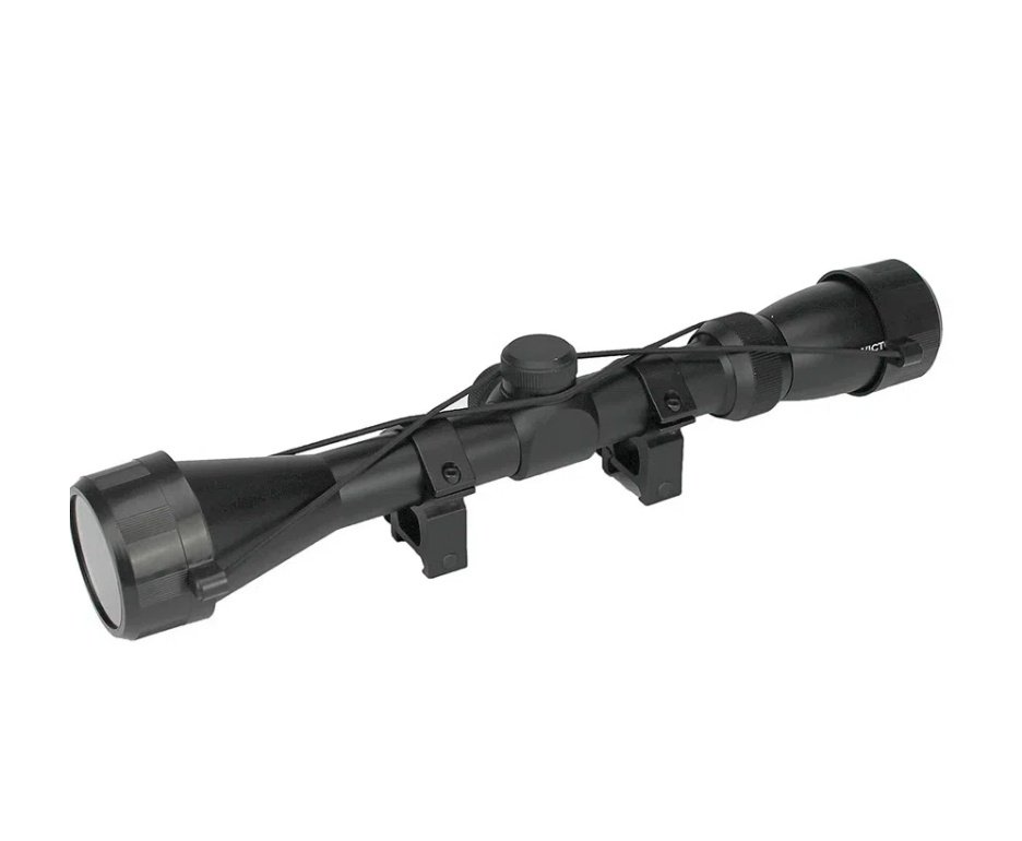 Carabina de Pressão PCP Leviathan PS-P 4,5mm Preta Nova Vista + Bomba + Capa + Luneta 3-9x40 + Chumbos + Alvos + Desengripante / Anticorrosivo + Kit Limpeza