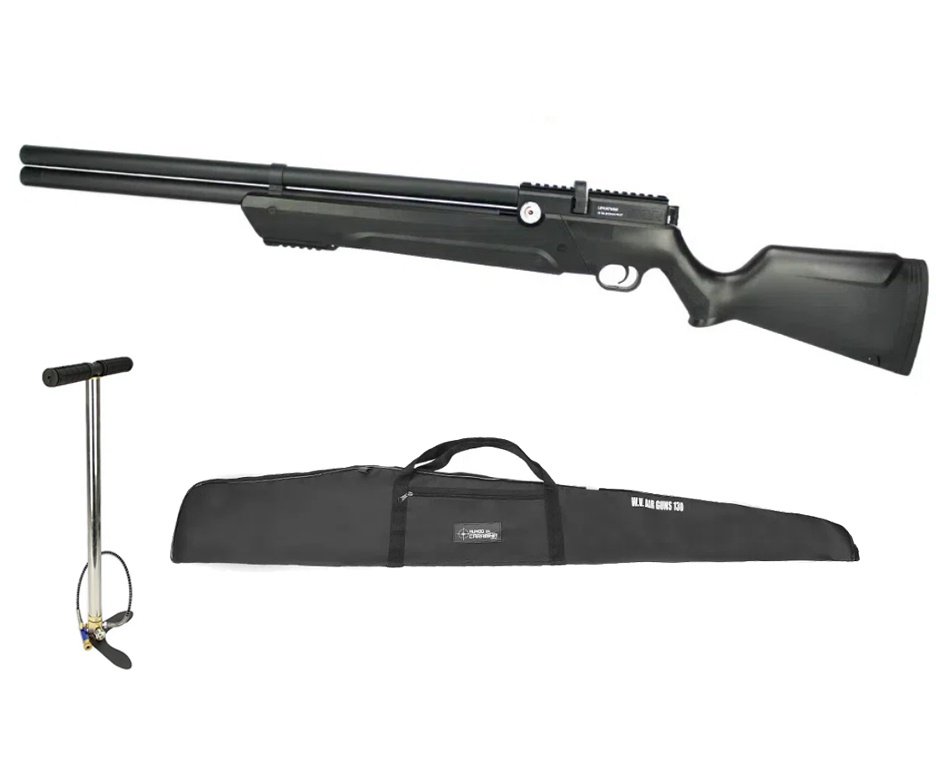 Carabina de Pressão PCP Leviathan PS-P 4,5mm Preta Nova Vista + Bomba + Capa