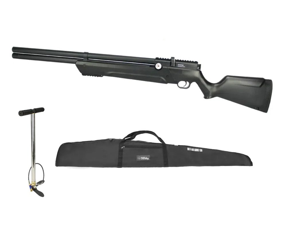 Carabina de Pressão PCP Leviathan PS-P 4,5mm Preta Nova Vista + Bomba + Capa