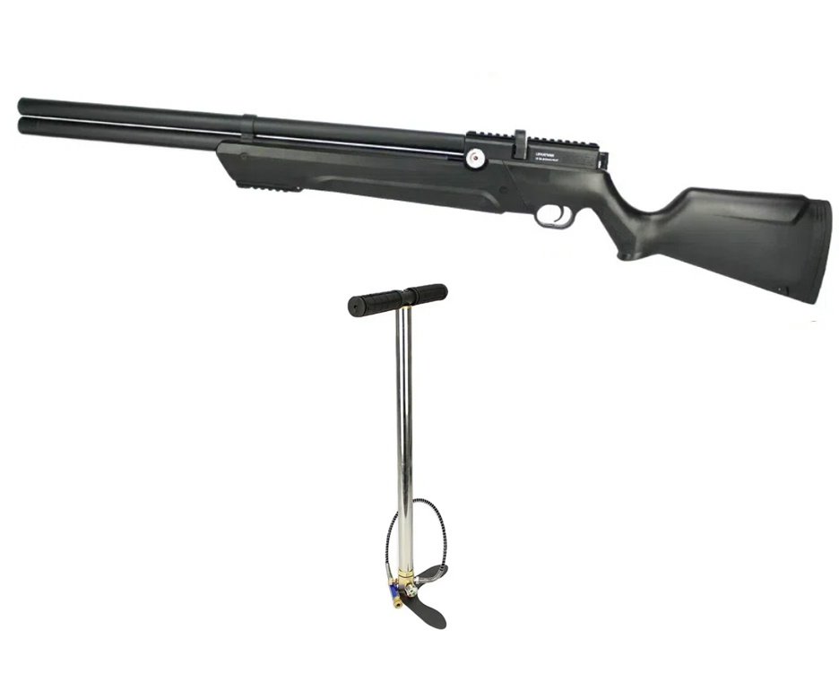 Carabina de Pressão PCP Leviathan PS-P 4,5mm Preta Nova Vista + Bomba
