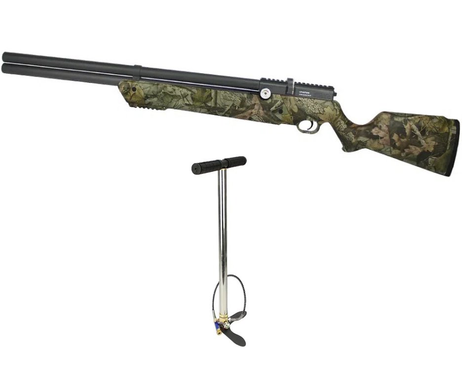 Carabina de Pressão PCP Leviathan PS-R2 6.35mm CAMU Regulagem Potencia - Nova Vista + Bomba