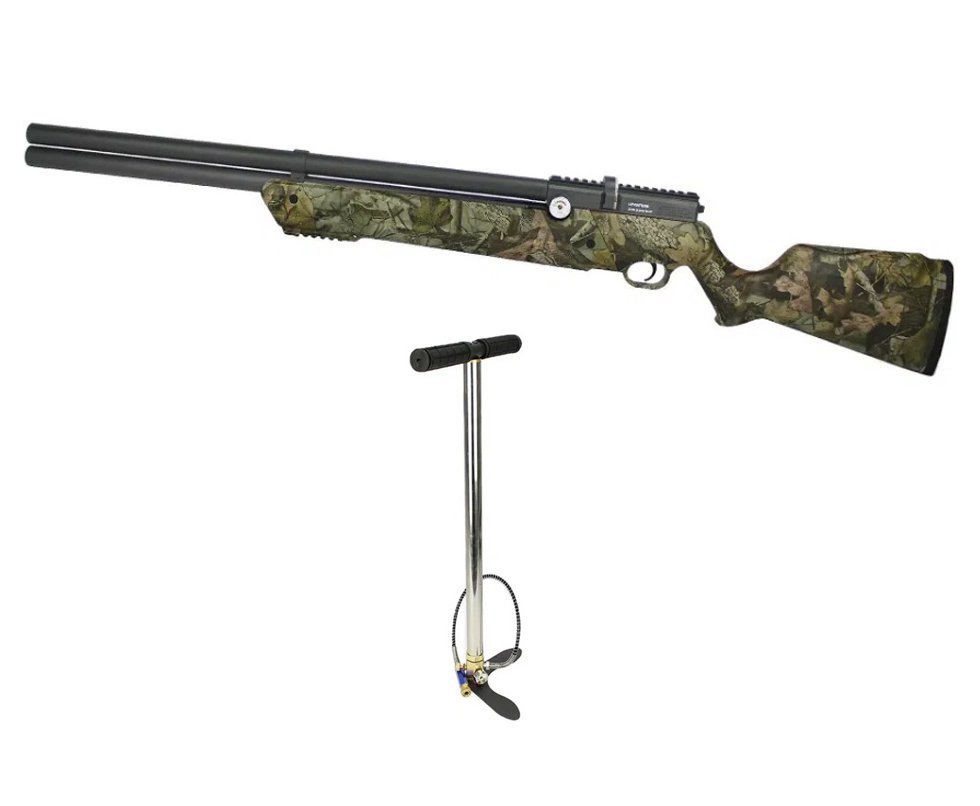 Carabina de Pressão PCP Leviathan PS-R2 6.35mm CAMU Regulagem Potencia - Nova Vista + Bomba