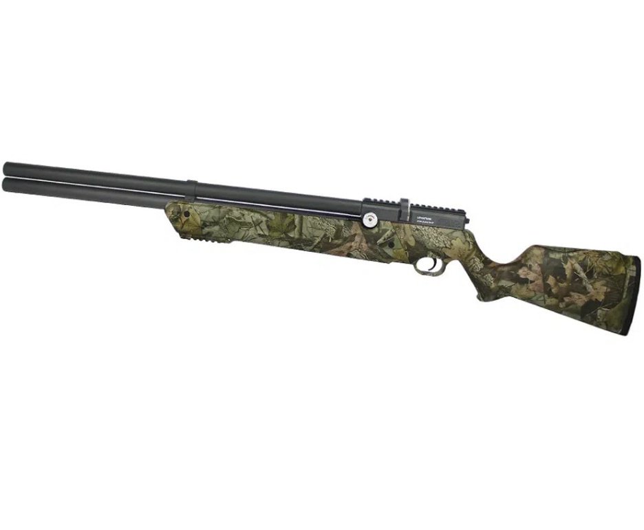 Carabina De Pressão PCP Leviathan PS-R2 5.5mm Camuflada Com Válvula Potencia - Nova Vista + Bomba + Capa + Luneta 3-9x40 + Chumbos + Alvos