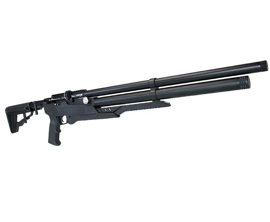Carabina Pressão PCP Nova Vista Avenge-X X1 AT 4,5mm Preta + Bomba + Capa + Luneta 3-9x40 + Chumbos + Alvos + Desengripante / Anticorrosivo + Kit Limpeza