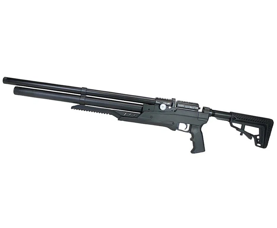 Carabina Pressão PCP Nova Vista Avenge-X X1 AT 4,5mm Preta + Bomba + Capa + Luneta 3-9x40 + Chumbos + Alvos