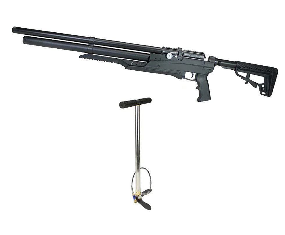 Carabina Pressão PCP Nova Vista Avenge-X X1 AT 4,5mm Preta + Bomba