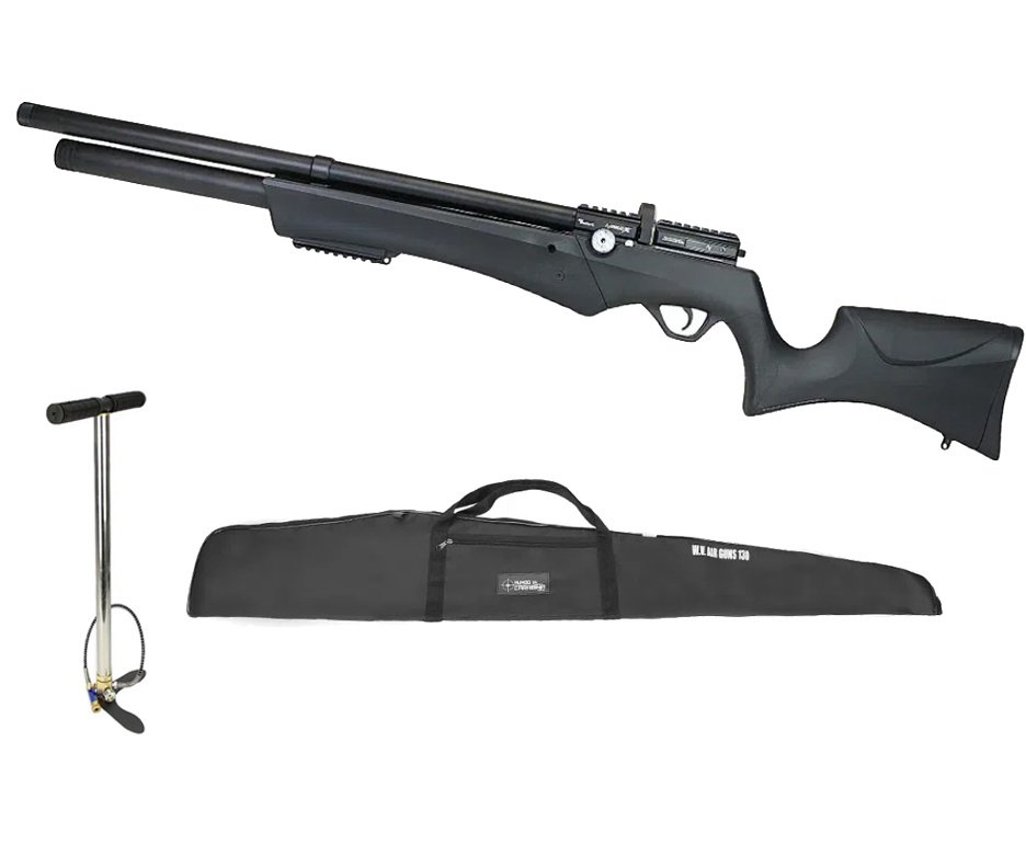 Carabina Pressão PCP Nova Vista Avenge-X X1 AS 4,5mm Preta + Bomba + Capa