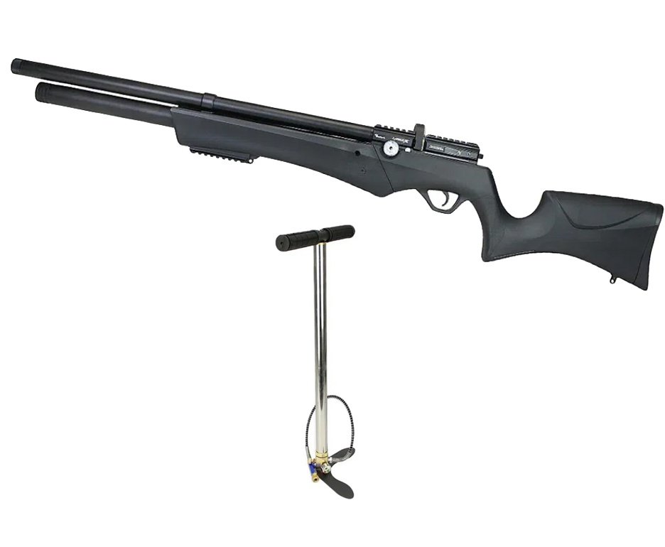 Carabina Pressão PCP Nova Vista Avenge-X X1 AS 4,5mm Preta + Bomba