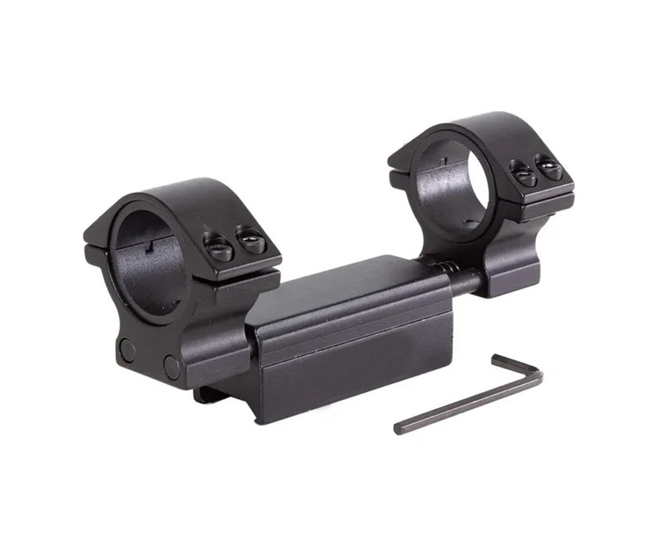 Mount De Absorção Leão Para Luneta Diametro 25mm para Trilho 22mm