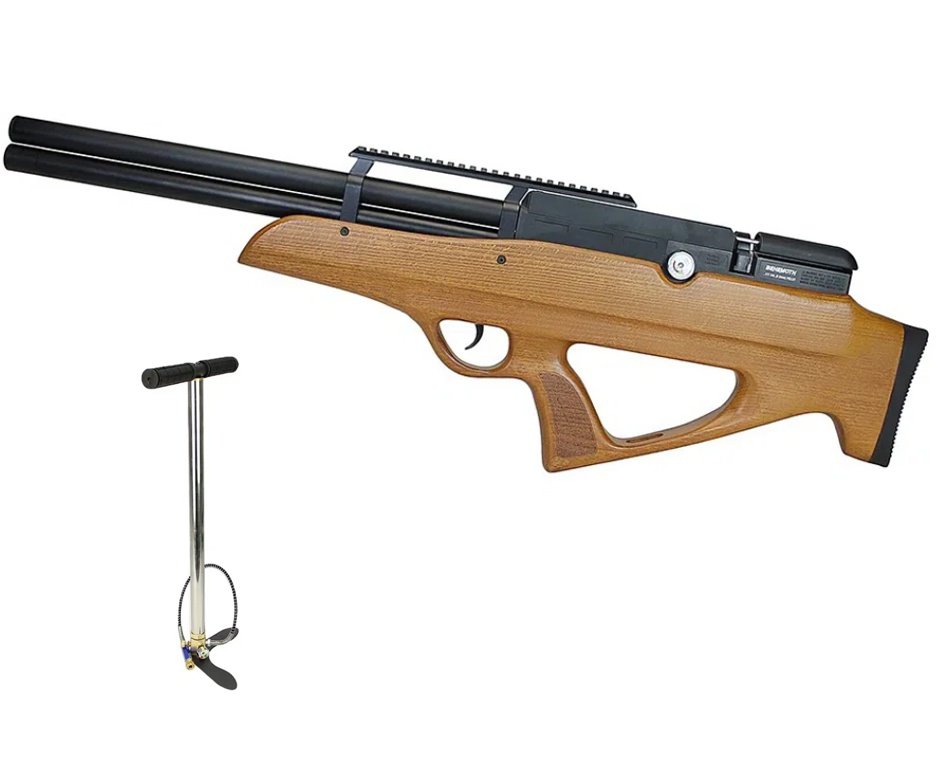 Carabina Pressão PCP Nova Vista Bullpup Behemoth PS-R2-SF 4,5mm Wood + Bomba