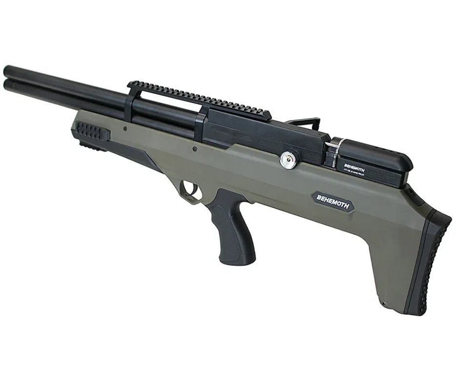 Carabina Pressão PCP Nova Vista Bullpup Behemoth PS-R2-SF 4,5mm Verde + Bomba + Capa