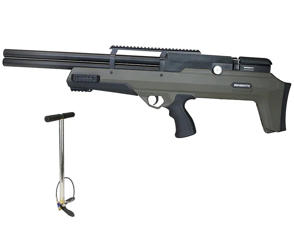 Carabina Pressão PCP Nova Vista Bullpup Behemoth PS-R2-SF 4,5mm Verde + Bomba