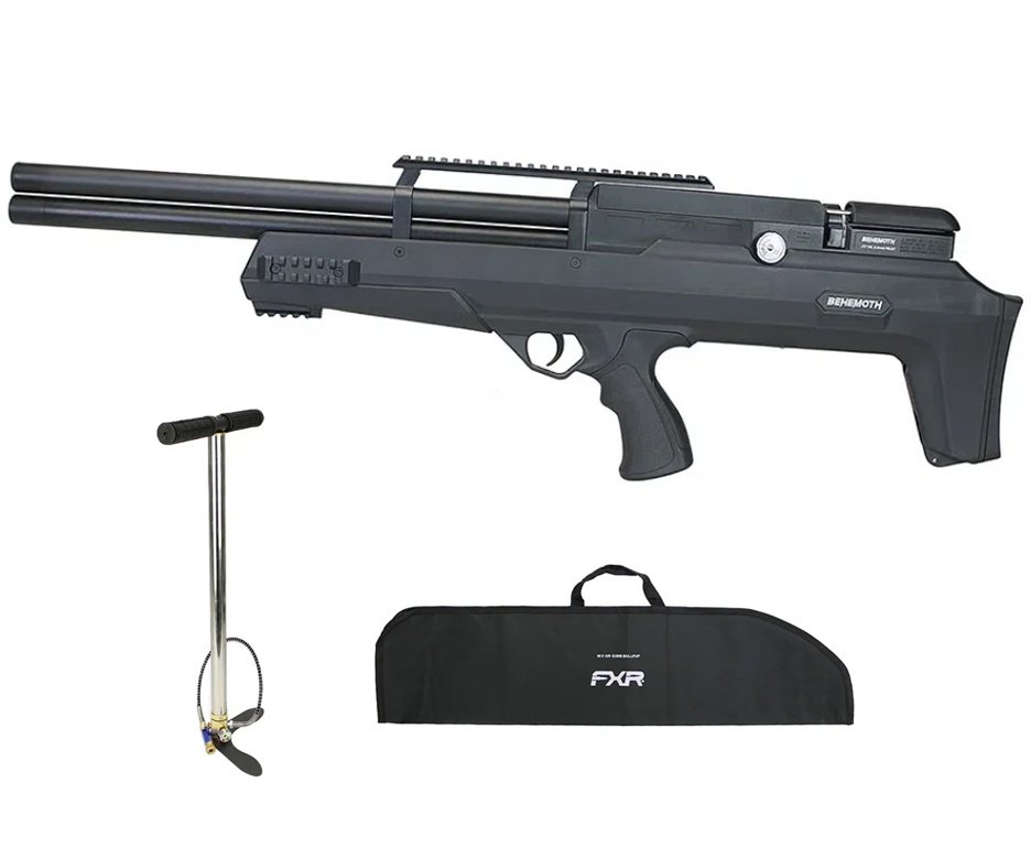 Carabina Pressão PCP Nova Vista Bullpup Behemoth PS-R2-SF 4,5mm Preta + Bomba + Capa