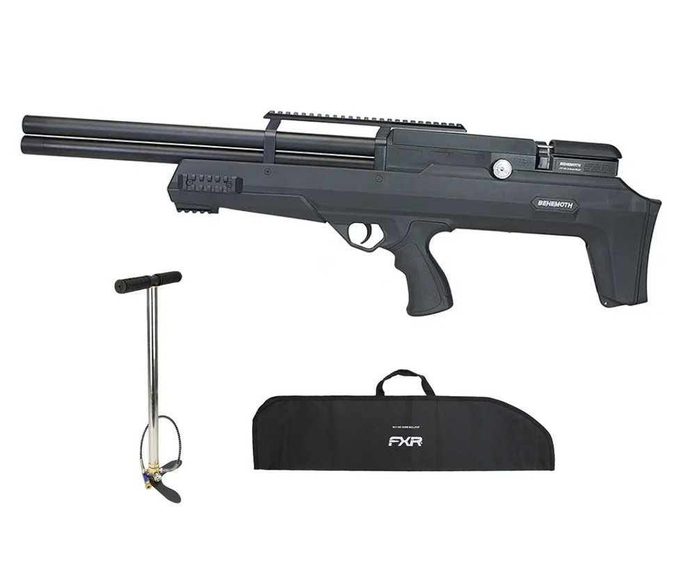 Carabina Pressão PCP Nova Vista Bullpup Behemoth PS-R2-SF 4,5mm Preta + Bomba + Capa