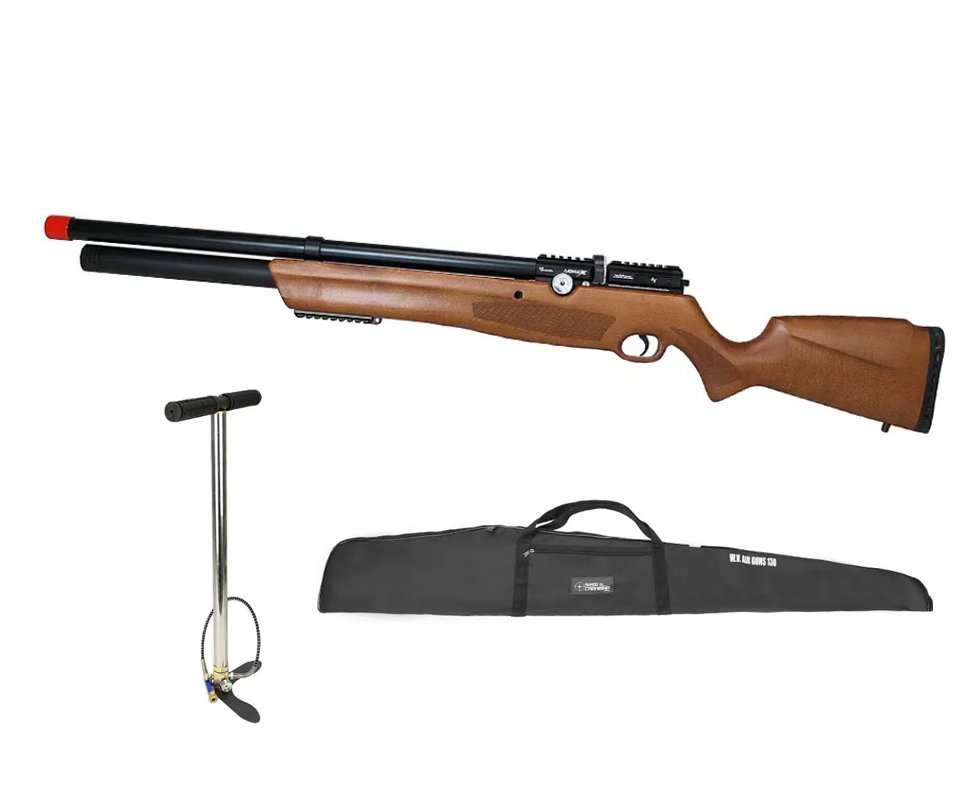 Carabina de Pressão PCP Nova Vista Avenge-X X1 AW 4,5mm Wood + Bomba + Capa