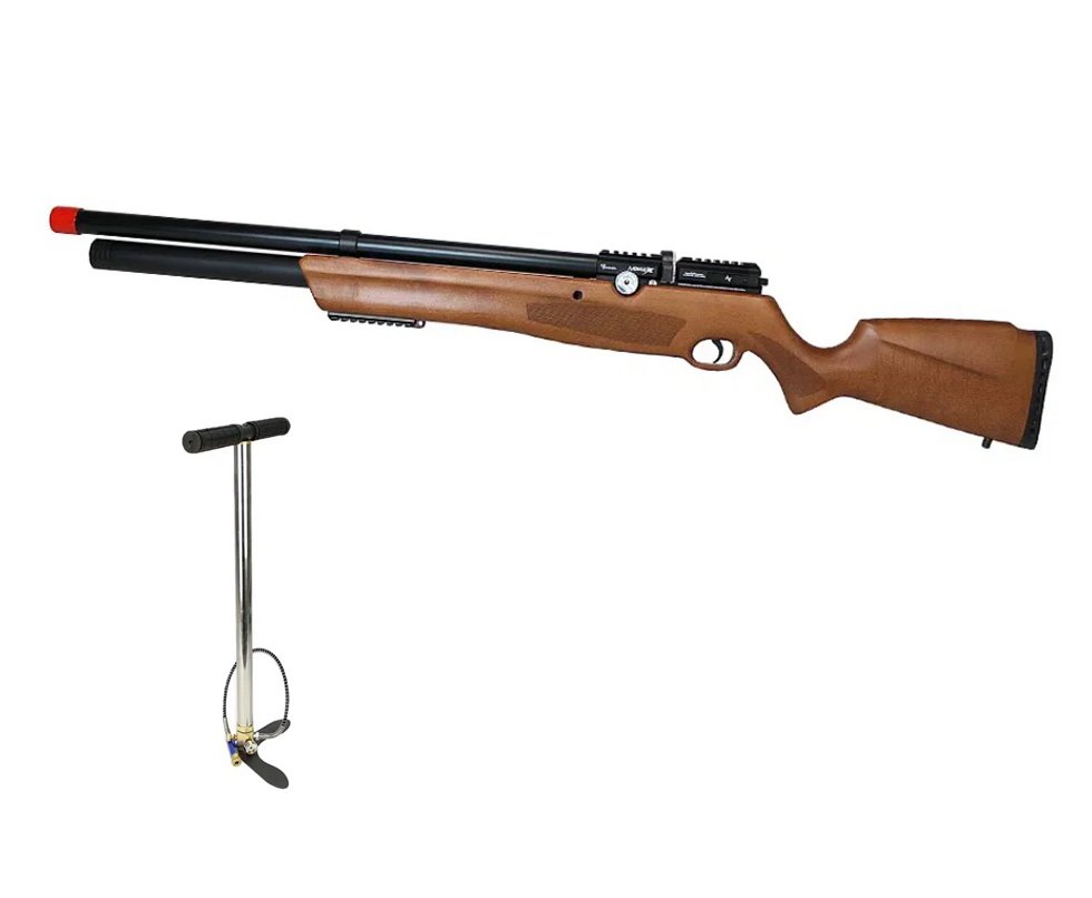 Carabina de Pressão PCP Nova Vista Avenge-X X1 AW 4,5mm Wood + Bomba