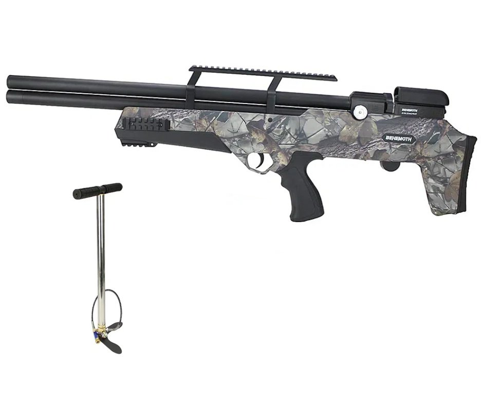 Carabina de Pressão PCP Nova Vista Bullpup Behemoth PS-R3-S 5,5 mm Camuflada + Bomba