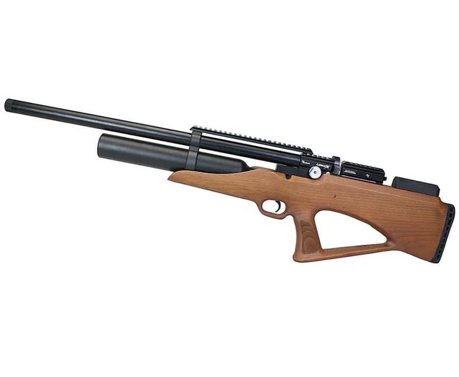 Carabina de Pressão PCP Nova Vista Bullpup Avenge-X X1 BBW 4,5mm Wood + Bomba + Capa + Luneta 3-9x40 + Chumbos + Alvos + Desengripante / Anticorrosivo + Kit Limpeza