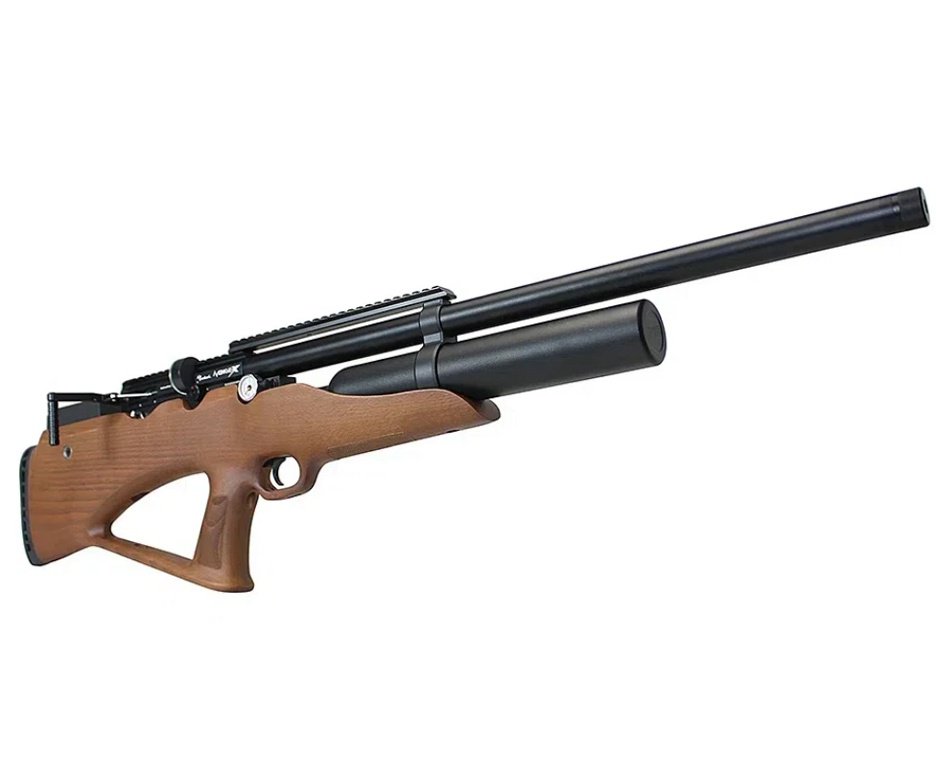 Carabina de Pressão PCP Nova Vista Bullpup Avenge-X X1 BBW 4,5mm Wood + Bomba + Capa