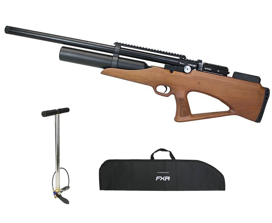 Carabina de Pressão PCP Nova Vista Bullpup Avenge-X X1 BBW 4,5mm Wood + Bomba + Capa
