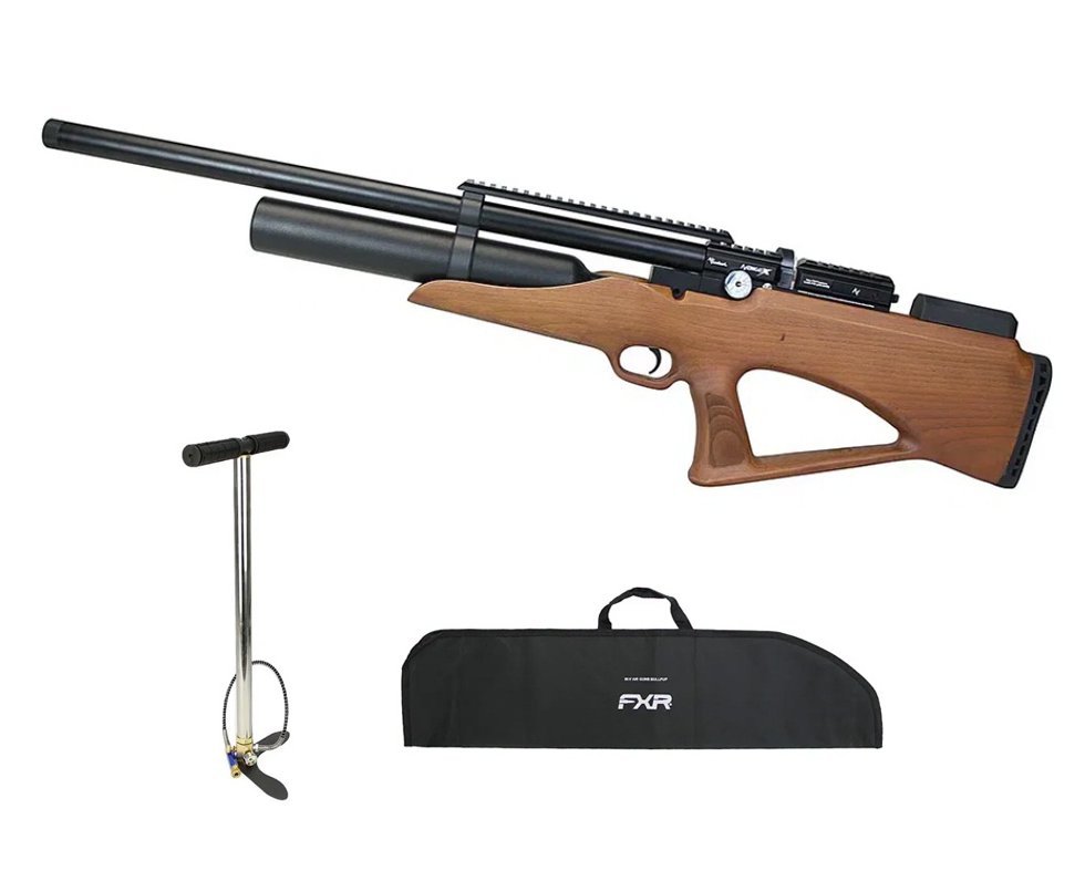 Carabina de Pressão PCP Nova Vista Bullpup Avenge-X X1 BBW 4,5mm Wood + Bomba + Capa
