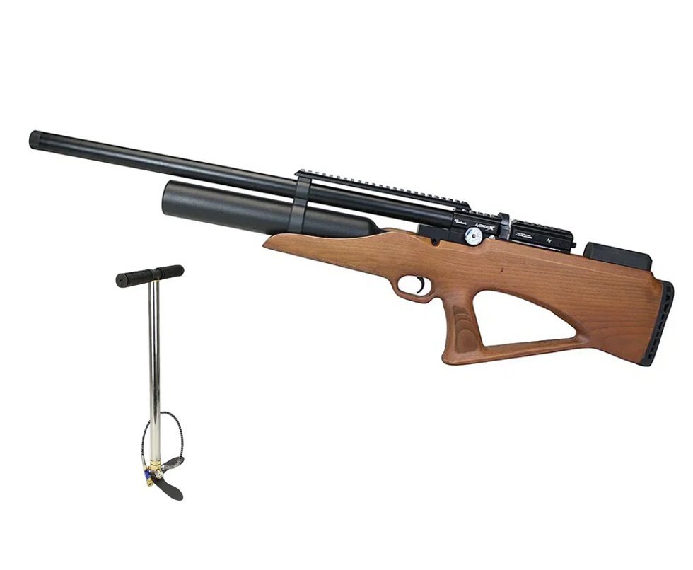 Carabina de Pressão PCP Nova Vista Bullpup Avenge-X X1 BBW 4,5mm Wood + Bomba