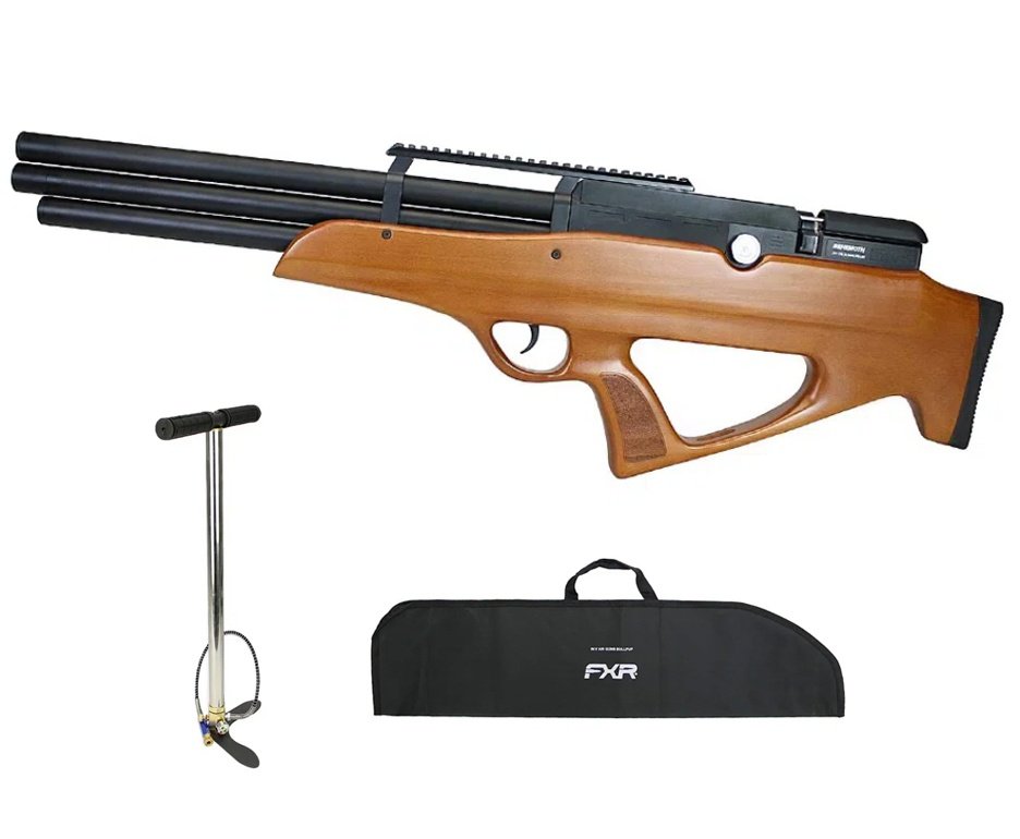 Carabina Pressão PCP Nova Vista Bullpup Behemoth PS-R3-SF 4,5mm Wood + Bomba + Capa