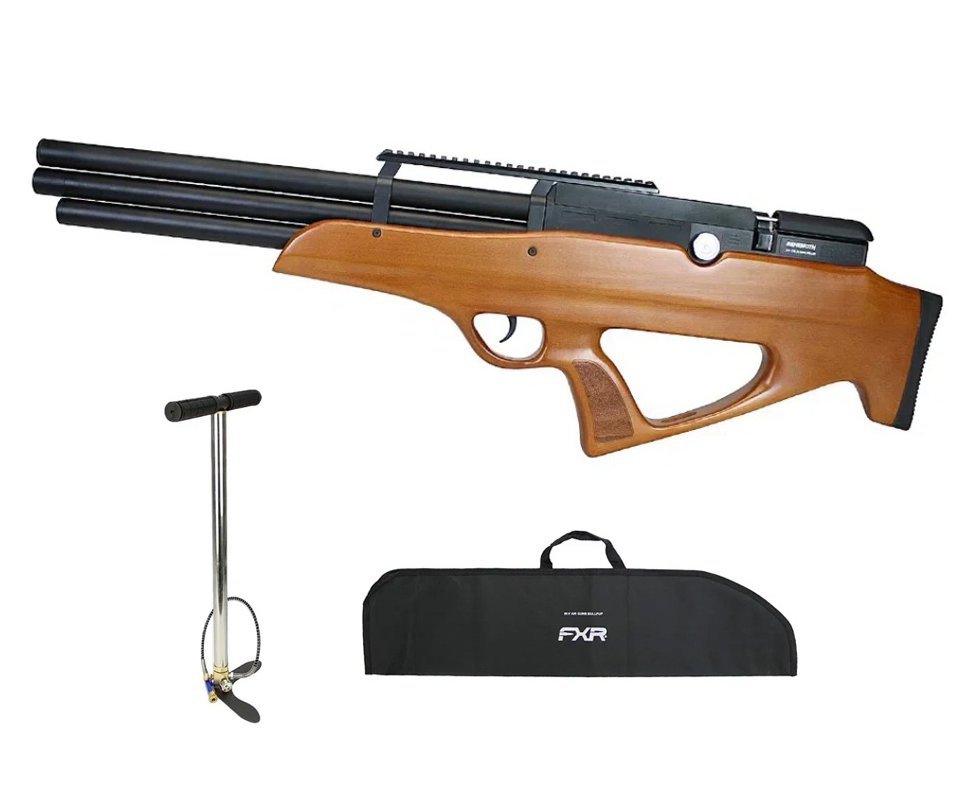 Carabina Pressão PCP Nova Vista Bullpup Behemoth PS-R3-SF 4,5mm Wood + Bomba + Capa