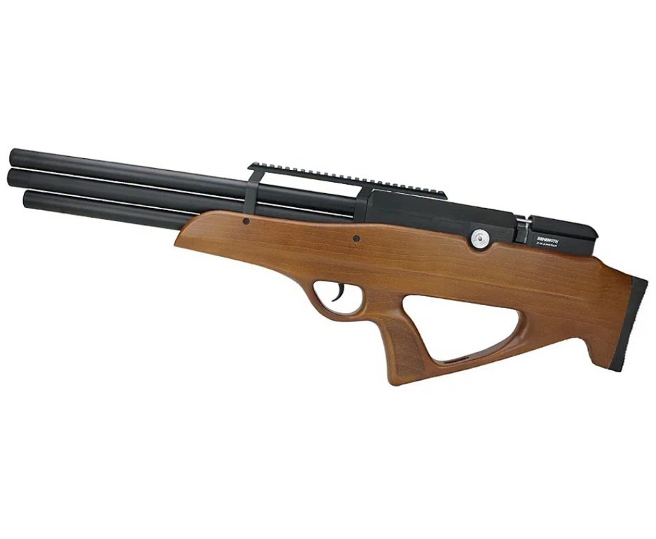 Carabina de Pressão PCP Behemoth PS-R3-SF 5,5mm Wood - Nova Vista + Bomba + Capa + Luneta 3-9x40 + Chumbos + Alvos