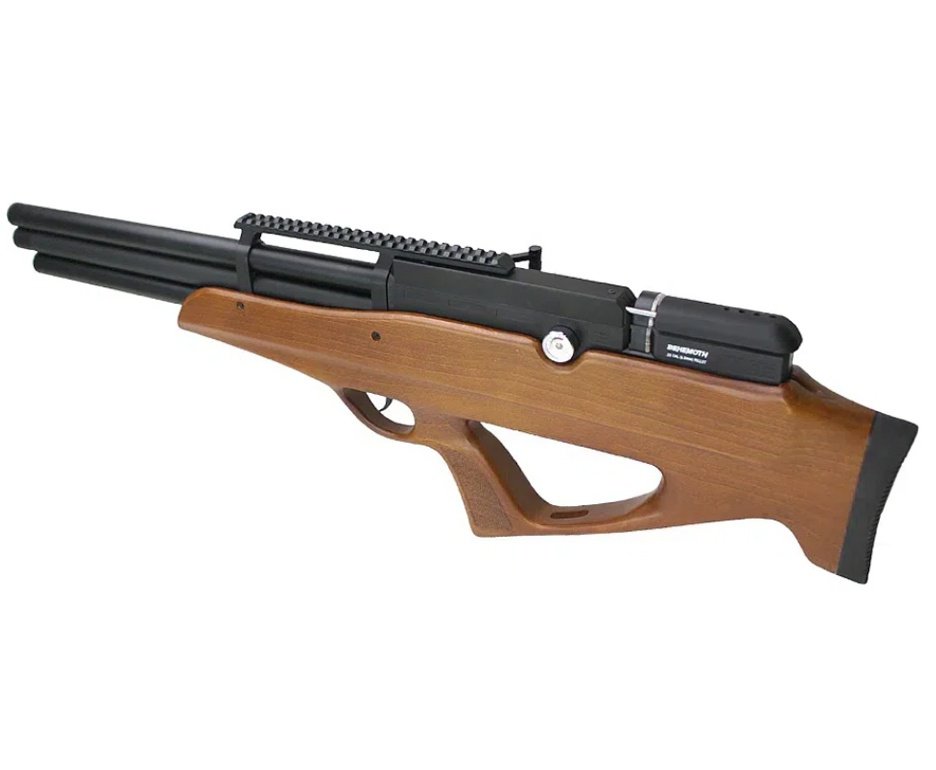 Carabina de Pressão PCP Behemoth PS-R3-SF 5,5mm Wood - Nova Vista + Bomba + Capa + Luneta 3-9x40 + Chumbos + Alvos