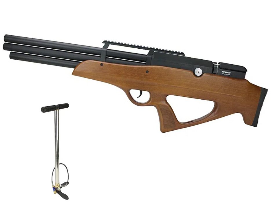 Carabina de Pressão PCP Behemoth PS-R3-SF 5,5mm Wood - Nova Vista + Bomba