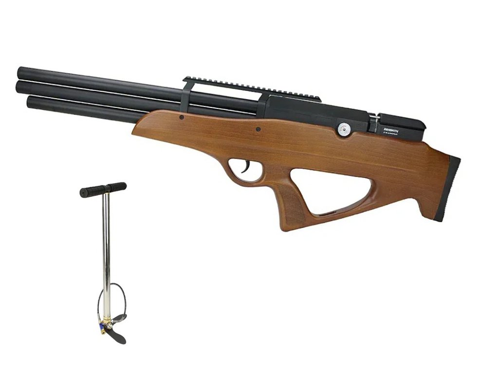 Carabina de Pressão PCP Behemoth PS-R3-SF 5,5mm Wood - Nova Vista + Bomba