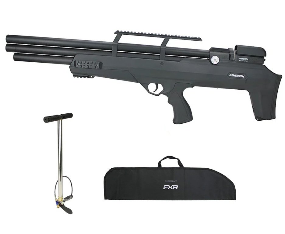 Carabina de Pressão PCP Nova Vista Bullpup Behemoth PS-R3-S 5.5mm Black com reguladora + Bomba + Capa