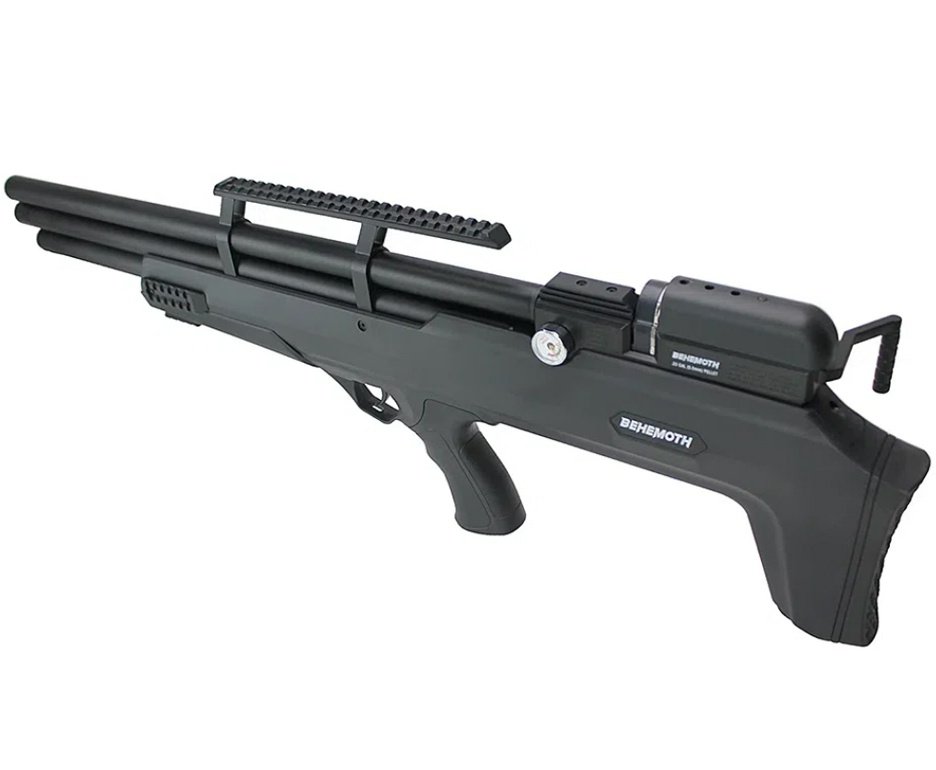 Carabina de Pressão PCP Nova Vista Bullpup Behemoth PS-R3-S 5.5mm Black com reguladora + Bomba + Capa