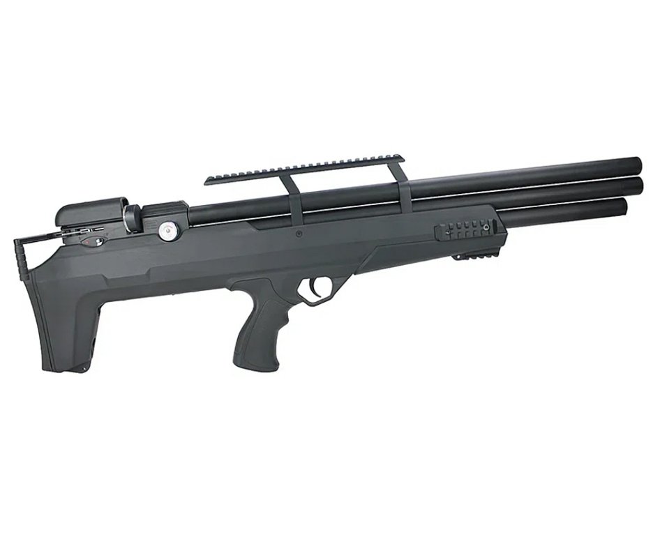 Carabina de Pressão PCP Nova Vista Bullpup Behemoth PS-R3-S 5.5mm Black com reguladora + Bomba + Capa