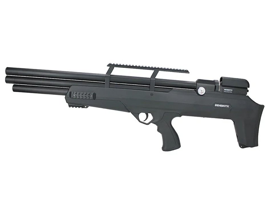 Carabina de Pressão PCP Nova Vista Bullpup Behemoth PS-R3-S 5.5mm Black com reguladora + Bomba