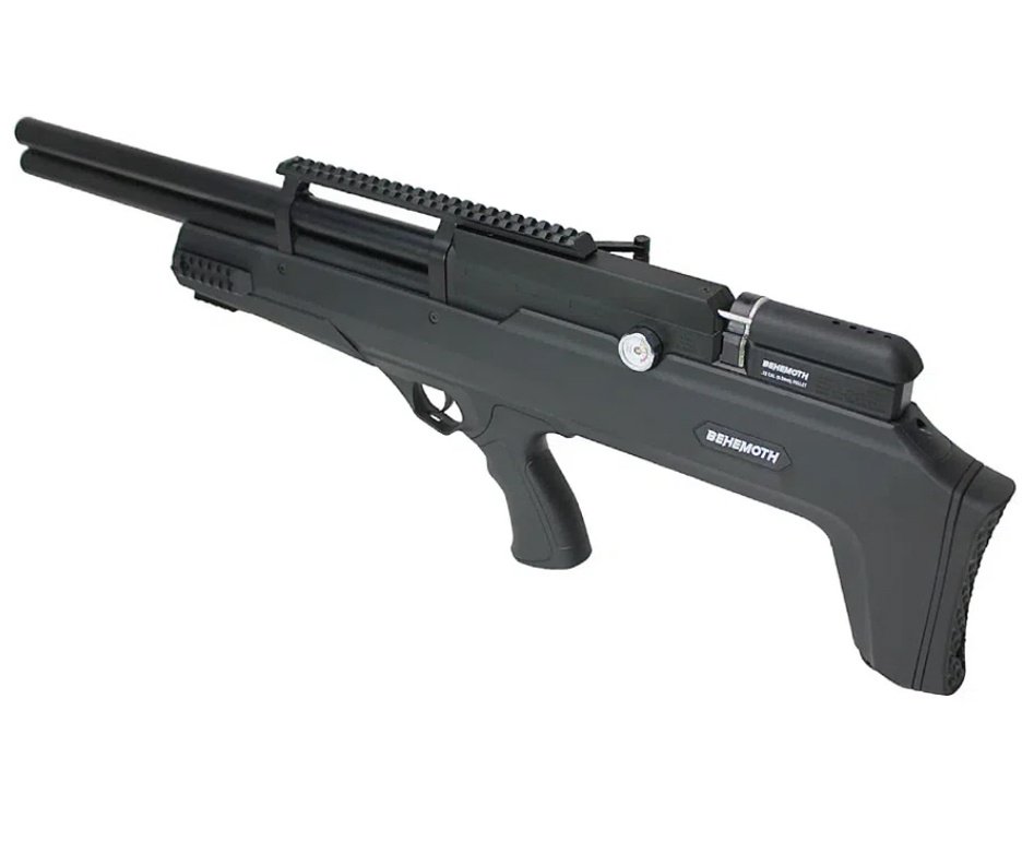 Carabina de Pressão PCP Nova Vista Bullpup Behemoth PS-R2-SF Cal. 5.5mm com reguladora + Bomba + Capa + Luneta 3-9x40 + Chumbos + Alvos