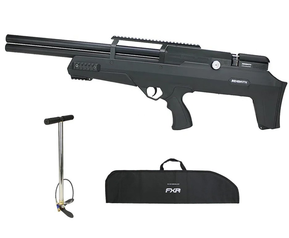 Carabina de Pressão PCP Nova Vista Bullpup Behemoth PS-R2-SF Cal. 5.5mm com reguladora + Bomba + Capa