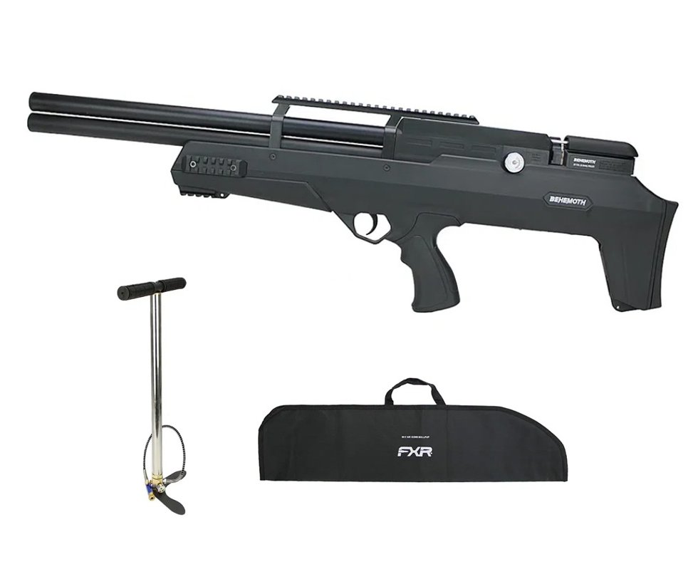 Carabina de Pressão PCP Nova Vista Bullpup Behemoth PS-R2-SF Cal. 5.5mm com reguladora + Bomba + Capa