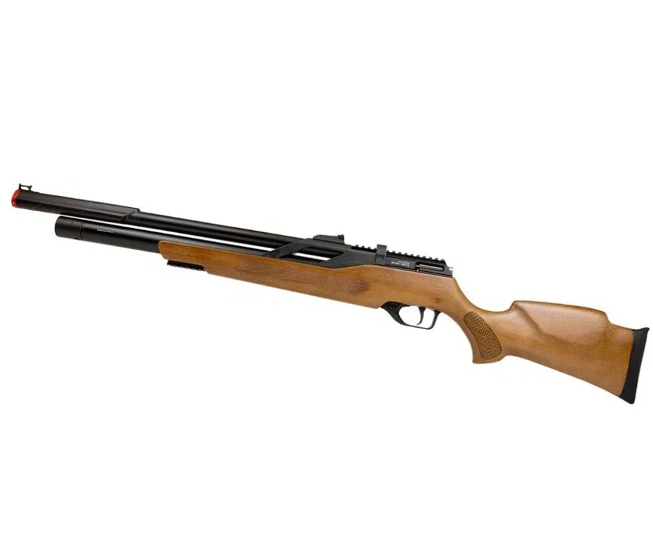 Carabina PCP Rossi T-REX Montecarlo Madeira Big Bore 6,35mm + Luneta S4 6-24X50 SFP