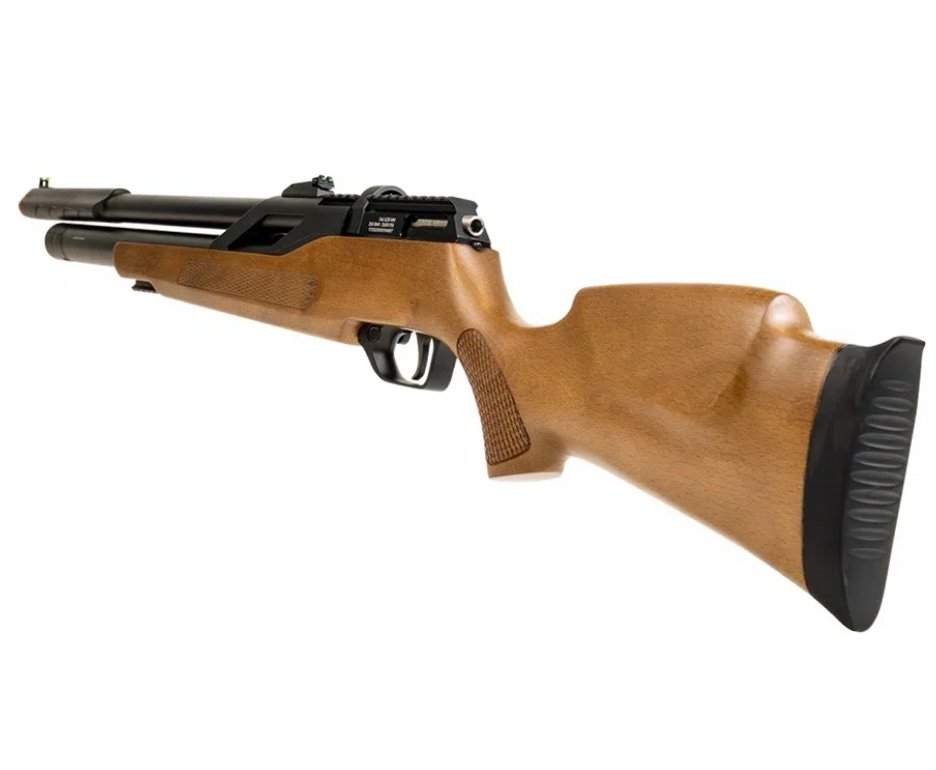 Carabina PCP Rossi T-REX Montecarlo Madeira Big Bore 6,35mm + Luneta S4 6-24X50 SFP