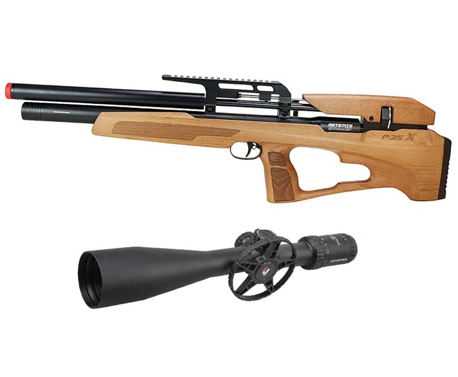 Carabina de Pressão PCP P35X Evolution 5,5mm Artemis - FXR + Luneta S4 6-24X50 SFP