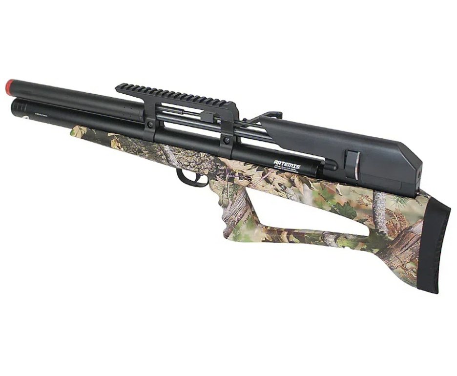 Carabina Pressão PCP P35 CAMO Artemis Bull PUP 5.5mm + Luneta S4 6-24X50 SFP + Chumbos + Alvos
