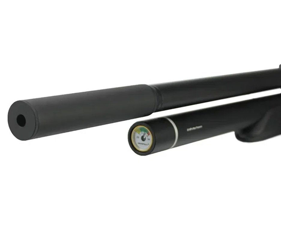 Carabina de Pressão Pcp M25 Thunder Black 5.5 + Kit Limpeza + Chumbos + Capa + Alvos + Desengripante + Kit Fluidos