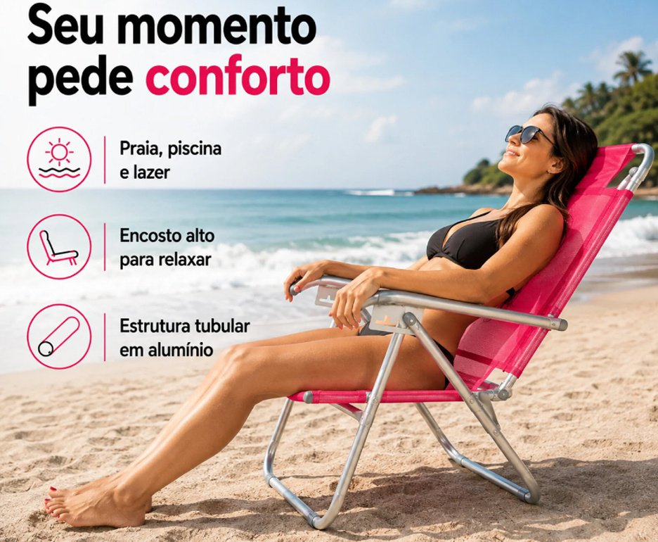 Cadeira Zaka Infinita UP - Pink