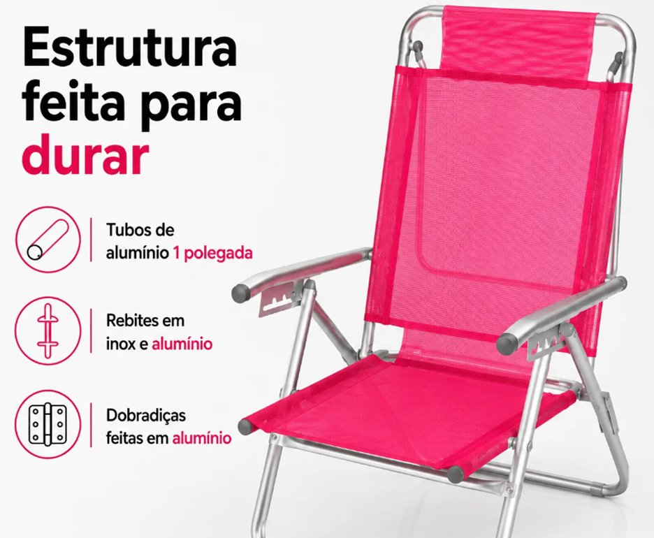 Cadeira Zaka Infinita UP - Pink