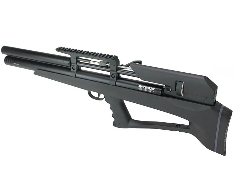 Carabina Pressão PCP P35 Artemis Bull PUP Blackened 5.5mm + Kit Limpeza + Chumbos + Capa + Alvos + Desengripante + Kit Fluidos