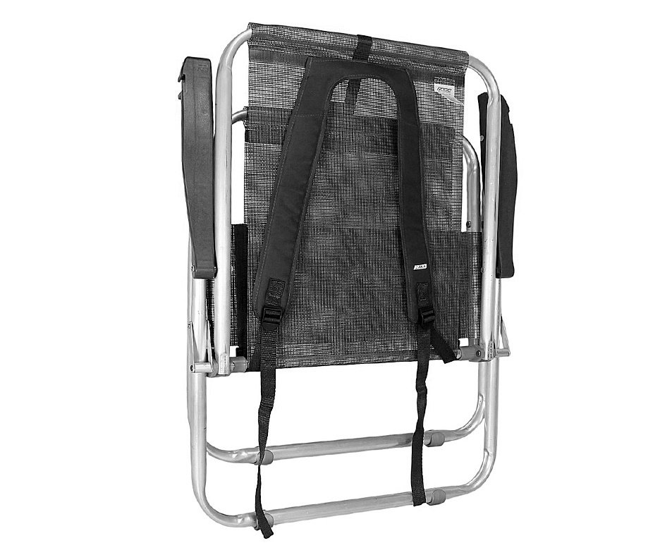 Cadeira Zaka Max Mochila Alumínio Capacidade 140kg - Preta