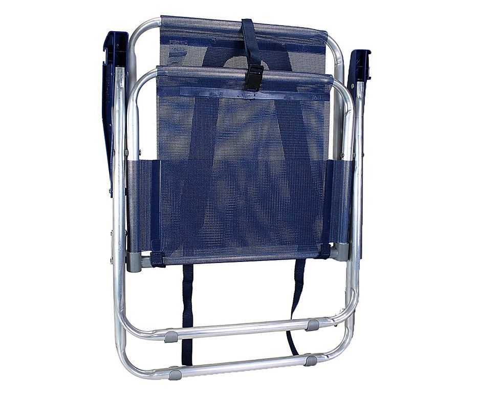 Cadeira Zaka Plus Mochila Alumínio Capacidade 100kg - Azul Marinho