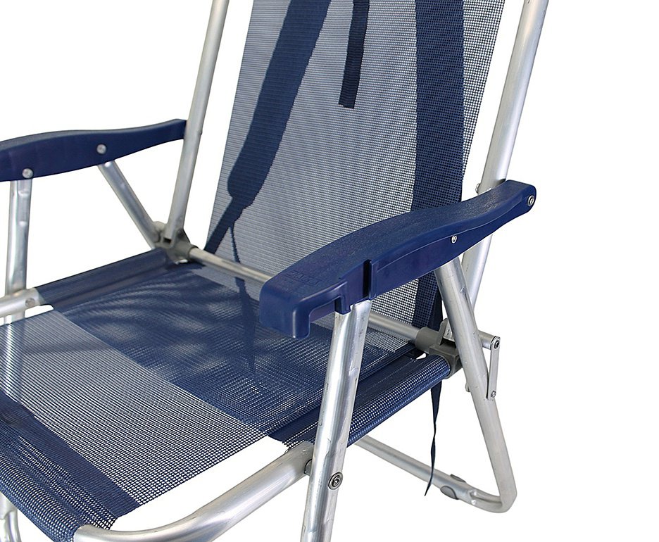 Cadeira Zaka Plus Mochila Alumínio Capacidade 100kg - Azul Marinho